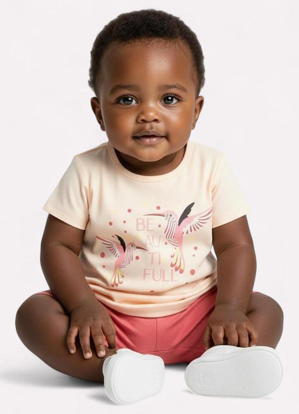 Kyly - Conjunto Infantil Menina Beija-Flor Laranja 2