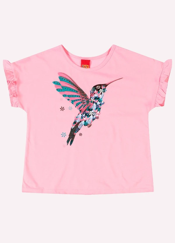 Kyly - Conjunto Infantil Menina Beija-Flor Rosa 2