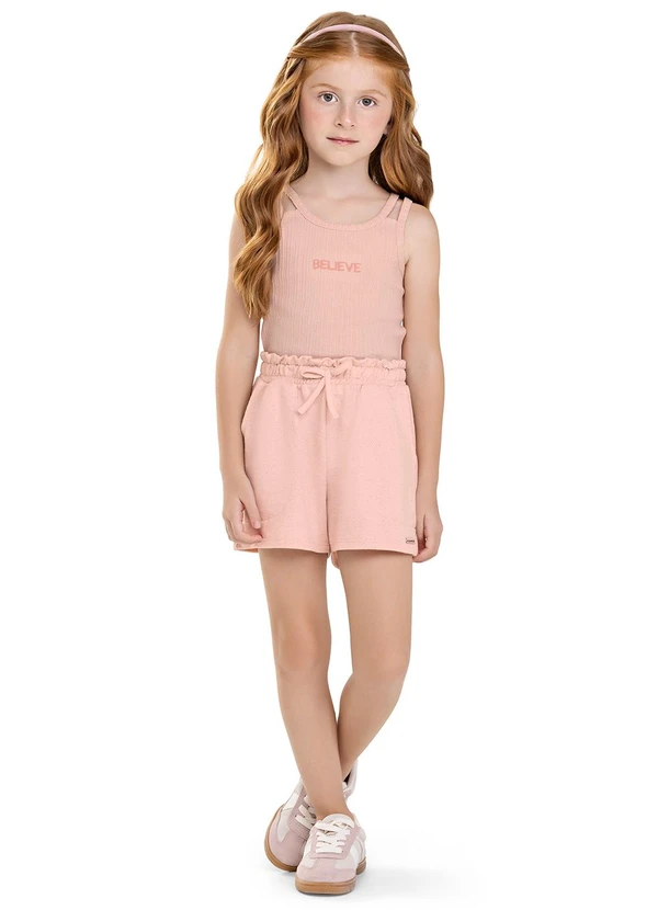 Colorittá - Conjunto Infantil Menina Believe Rosa