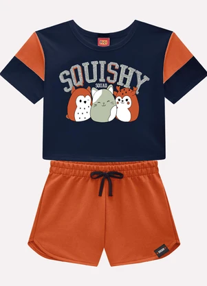 Kyly - Conjunto Infantil Menina Bichinhos Azul Marinho - KYLY