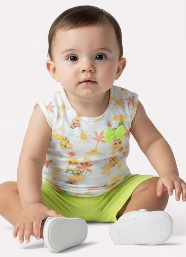 Kyly - Conjunto Infantil Menina Bichinhos Branco 2