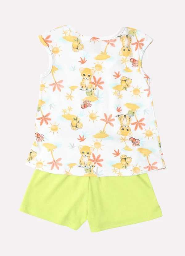 Kyly - Conjunto Infantil Menina Bichinhos Branco 3