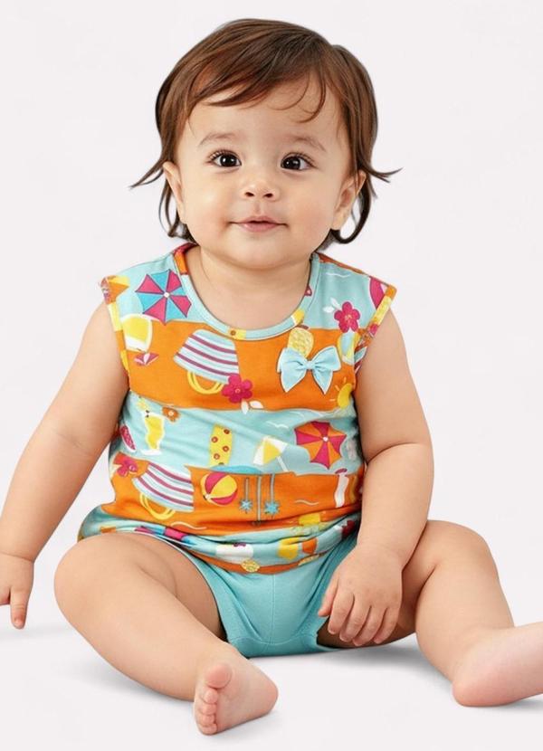 Kyly - Conjunto Infantil Menina Bichinhos Laranja 2