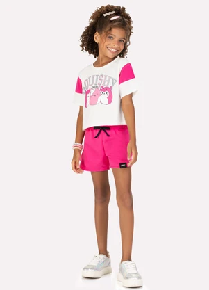 Kyly - Conjunto Infantil Menina Bichinhos Off White - KYLY