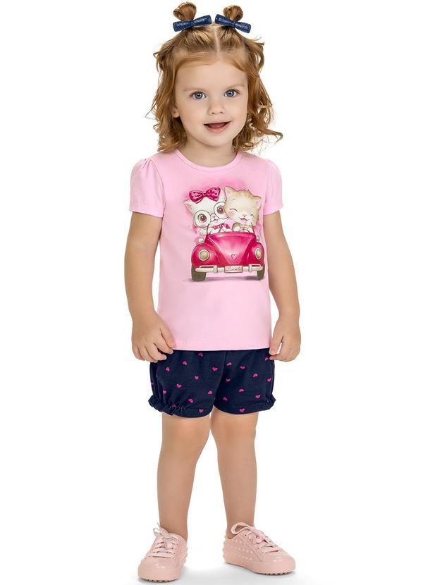 Kyly - Conjunto Infantil Menina Bichinhos Rosa