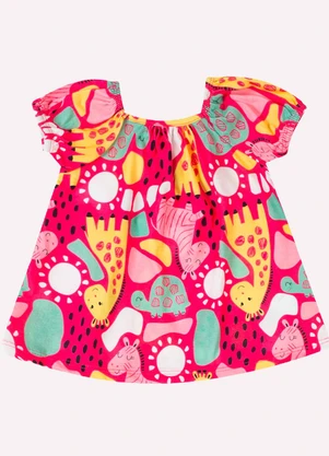 Kyly - Conjunto Infantil Menina Bichinhos Rosa - KYLY
