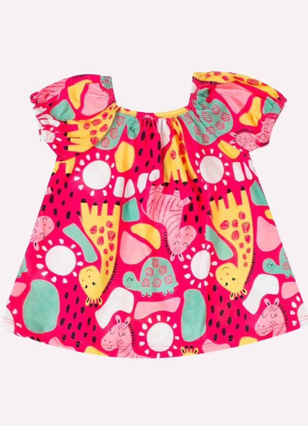 Kyly - Conjunto Infantil Menina Bichinhos Rosa 2