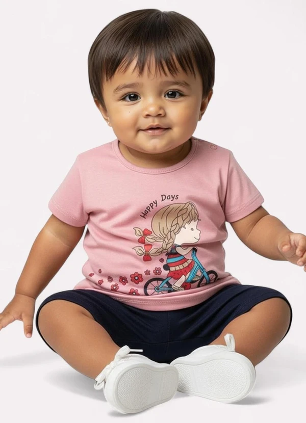 Kyly - Conjunto Infantil Menina Bicicleta Rosa 2