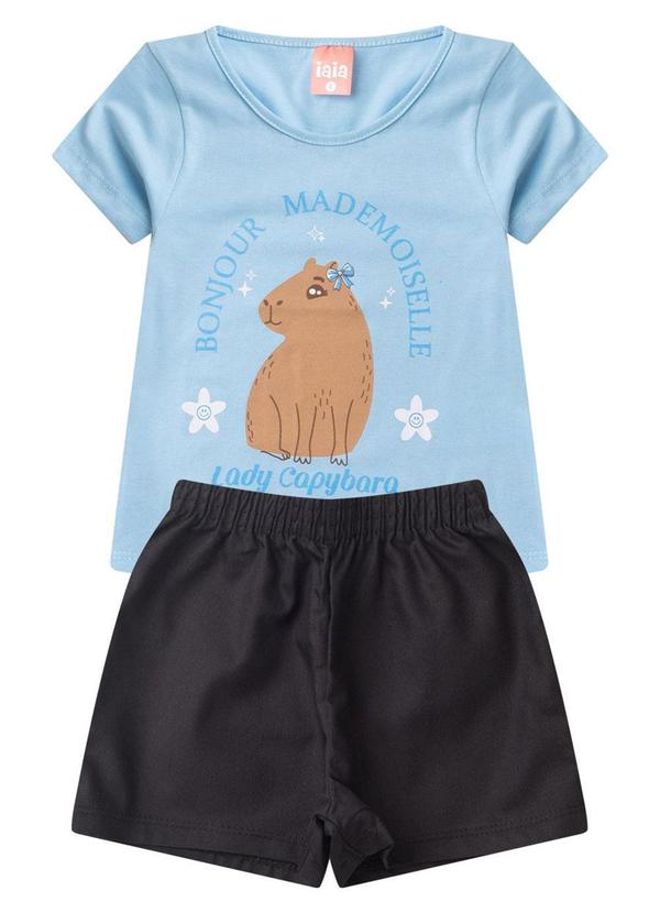 Rosa Azul - Conjunto Infantil Menina Bonjour Iaia Azul 2