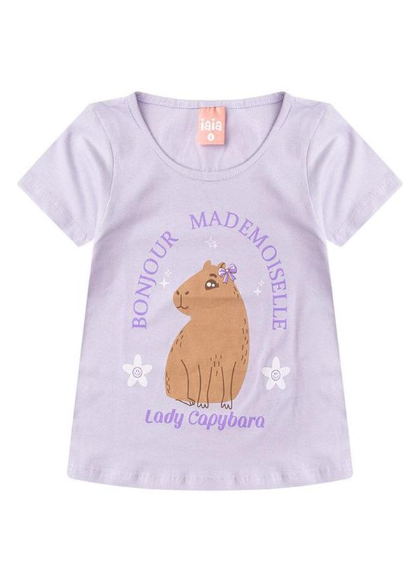 Rosa Azul - Conjunto Infantil Menina Bonjour Iaia Roxo 2