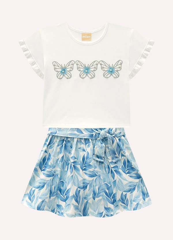 Milon - Conjunto Infantil Menina Borboleta Bege 1