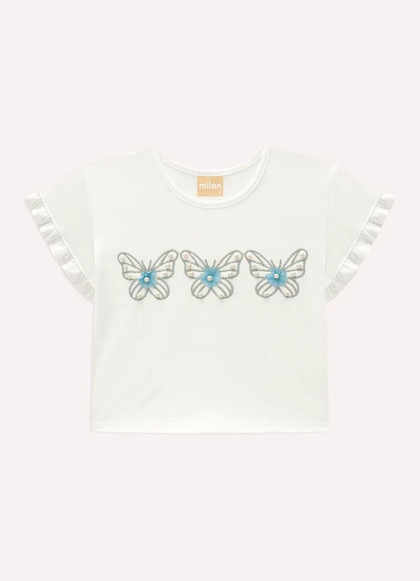Milon - Conjunto Infantil Menina Borboleta Bege 2