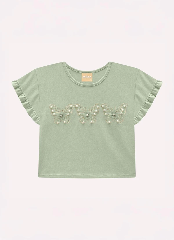 Milon - Conjunto Infantil Menina Borboleta Verde 3