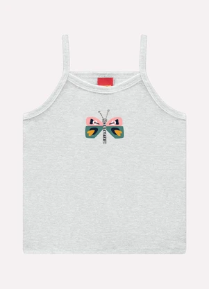 Kyly - Conjunto Infantil Menina Borboletas Cinza - KYLY