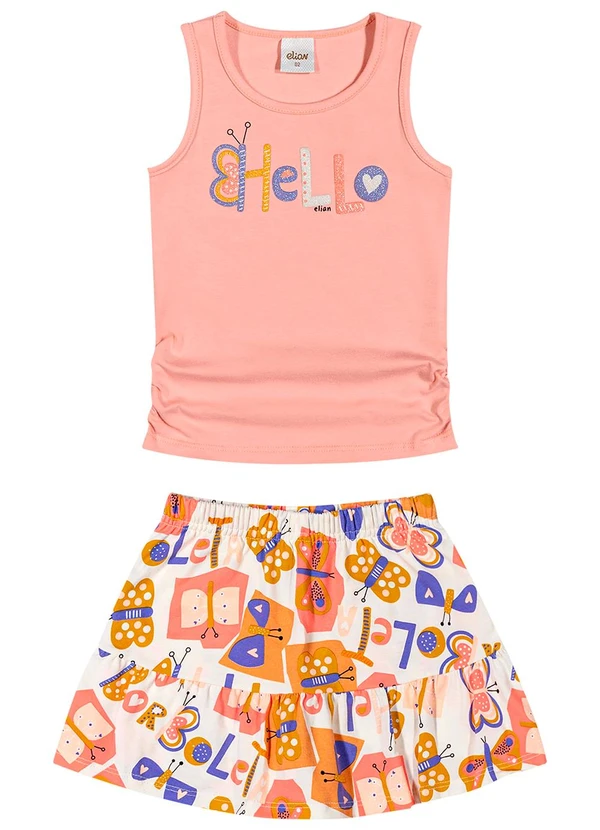 Elian - Conjunto Infantil Menina Borboletas Rosa 2