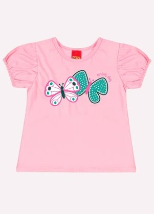 Kyly - Conjunto Infantil Menina Borboletas Rosa - KYLY