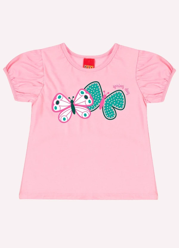 Kyly - Conjunto Infantil Menina Borboletas Rosa 2