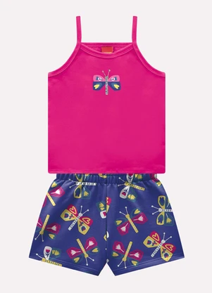Kyly - Conjunto Infantil Menina Borboletas Rosa - KYLY