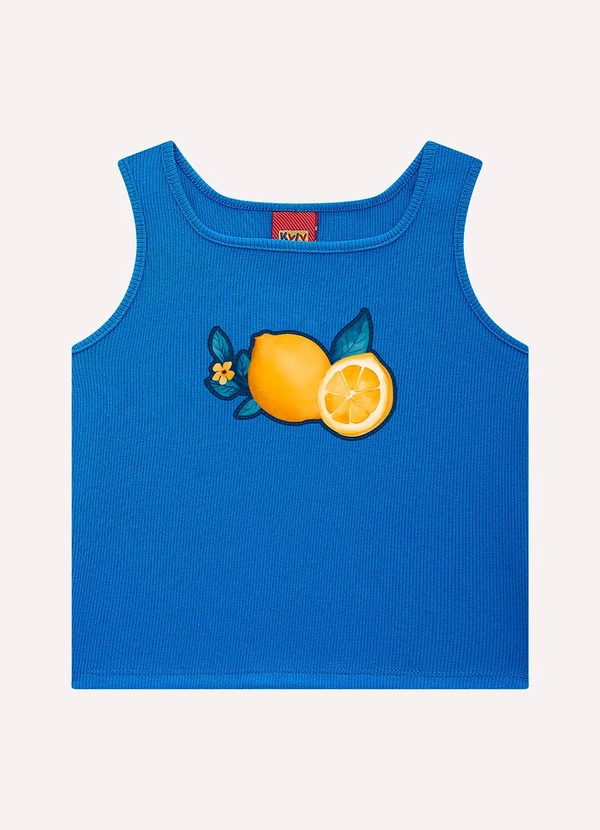 Kyly - Conjunto Infantil Menina Bordado Azul 3