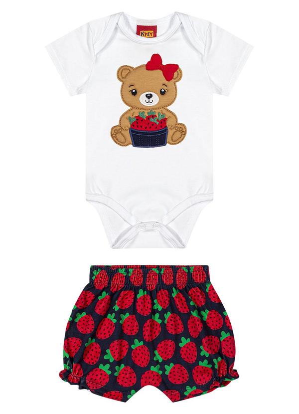 Kyly - Conjunto Infantil Menina Bordado Branco 2