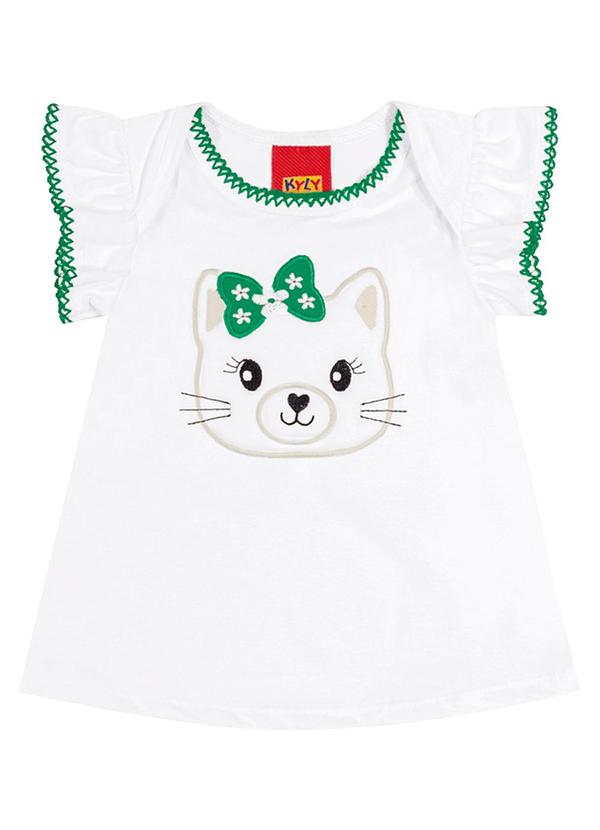 Kyly - Conjunto Infantil Menina Bordado Branco 2