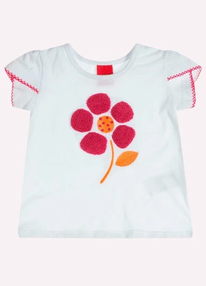 Kyly - Conjunto Infantil Menina Bordado Branco - KYLY