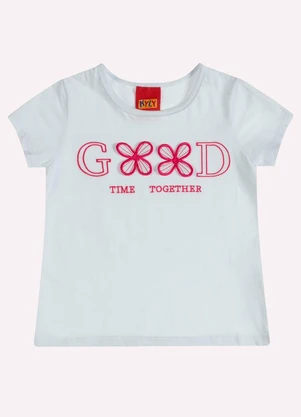 Kyly - Conjunto Infantil Menina Bordado Branco - KYLY