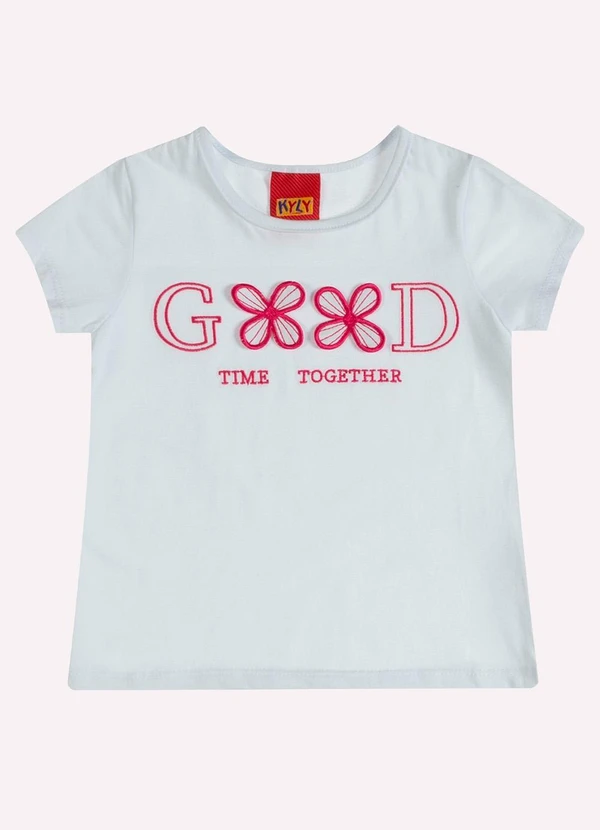 Kyly - Conjunto Infantil Menina Bordado Branco 2