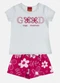 Kyly - Conjunto Infantil Menina Bordado Branco - variação: Branco