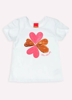 Kyly - Conjunto Infantil Menina Bordado Off White - KYLY