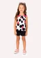 Kyly - Conjunto Infantil Menina Bordado Off White - variação: Off White