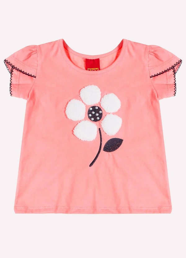 Kyly - Conjunto Infantil Menina Bordado Rosa 2