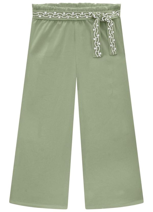 Milon - Conjunto Infantil Menina Bordado Verde 3