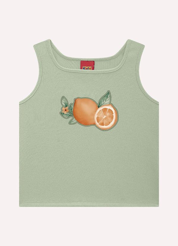 Kyly - Conjunto Infantil Menina Bordado Verde 2