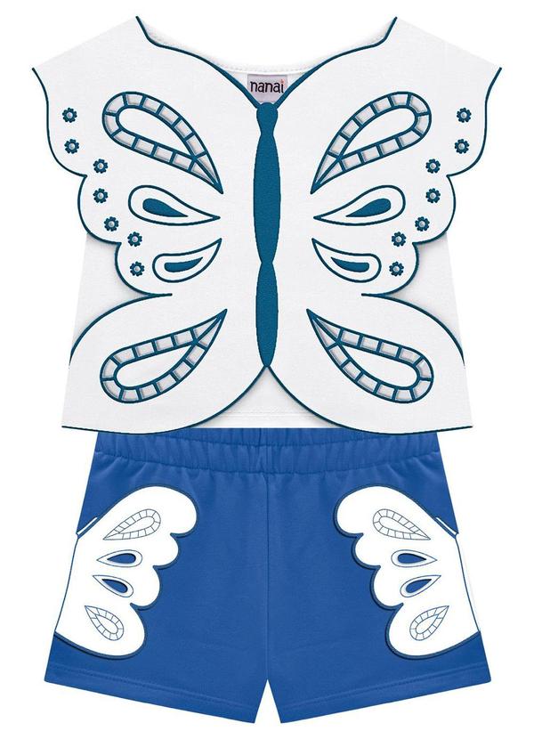 Nanai - Conjunto Infantil Menina Branco