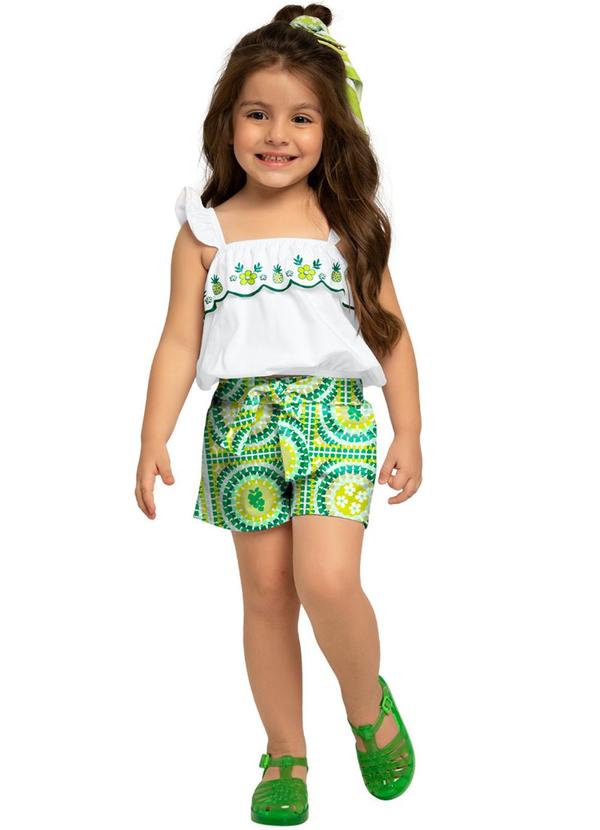 Nanai - Conjunto Infantil Menina Branco 1