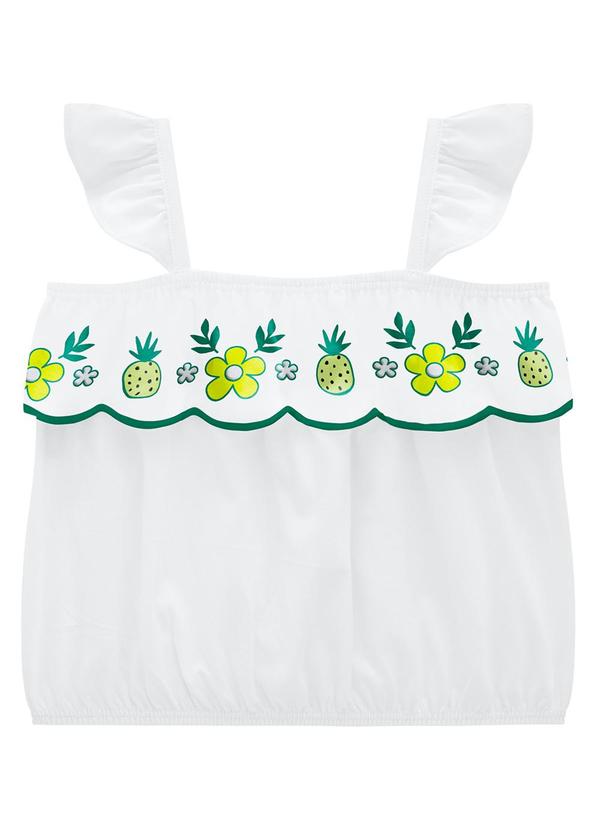 Nanai - Conjunto Infantil Menina Branco 3