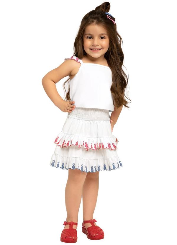 Nanai - Conjunto Infantil Menina Branco