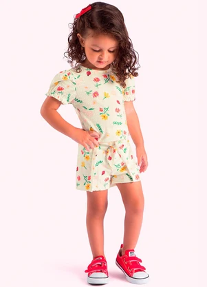 Duduka - Conjunto Infantil Menina Branco - DUDUKA