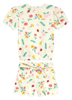 Duduka - Conjunto Infantil Menina Branco - DUDUKA