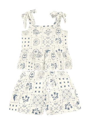 Brandili Mundi - Conjunto Infantil Menina Brilhante Natural - BRANDILI MUNDI