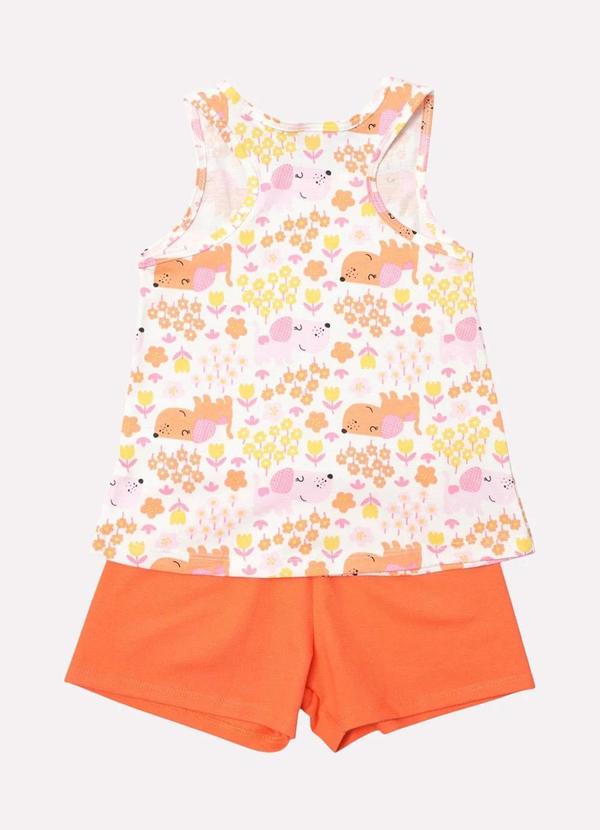 Kyly - Conjunto Infantil Menina Cachorrinho Laranja 3
