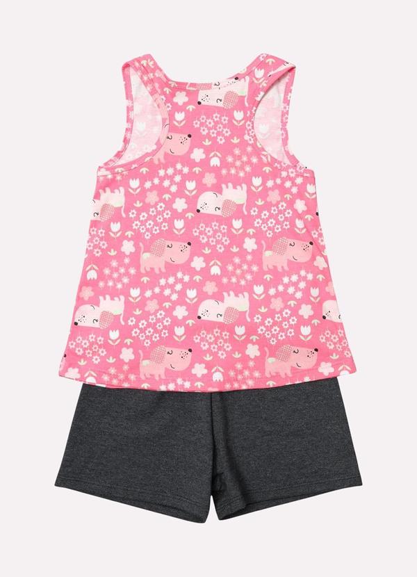 Kyly - Conjunto Infantil Menina Cachorrinho Rosa 3