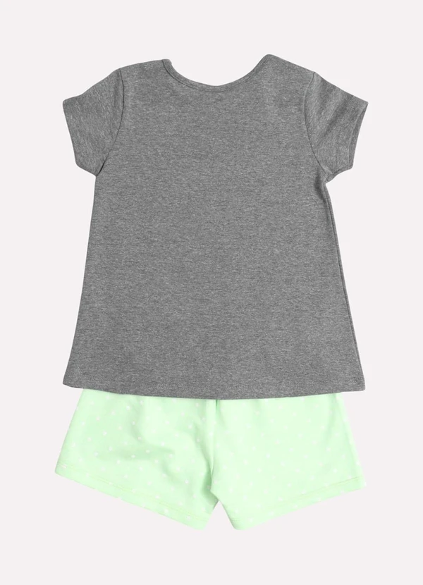 Kyly - Conjunto Infantil Menina Cachorro Cinza 3