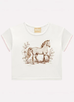 Milon - Conjunto Infantil Menina Cavalo Branco - MILON