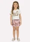 Milon - Conjunto Infantil Menina Cavalo Branco - variação: Branco