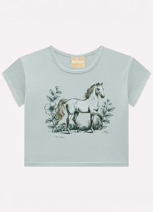 Milon - Conjunto Infantil Menina Cavalo Verde - MILON