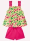 Kyly - Conjunto Infantil Menina Cerejas Branco - variação: Amarelo