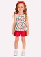 Kyly - Conjunto Infantil Menina Cerejas Branco - variação: Branco