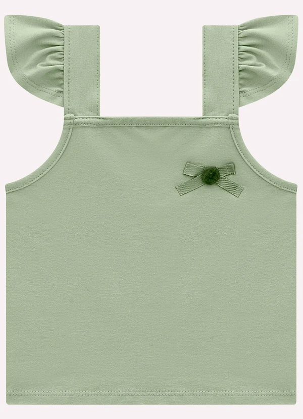 Milon - Conjunto Infantil Menina Cerejas Verde